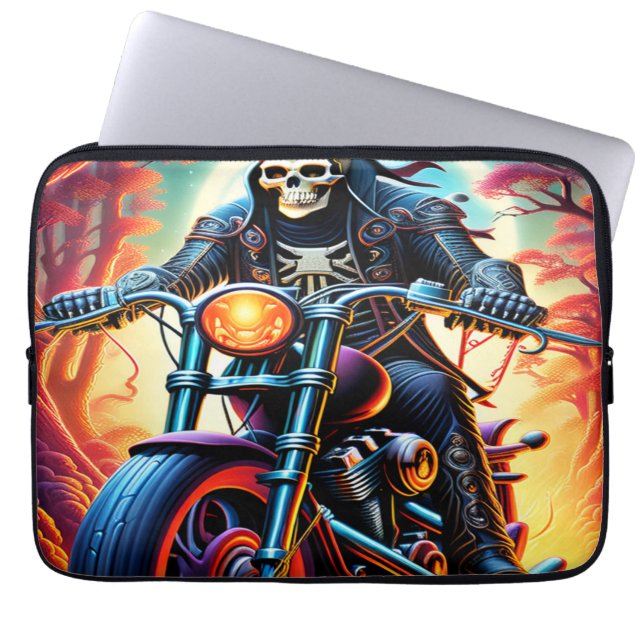 Reiten durch die Verflechtungszweige Laptopschutzhülle (Vorderseite)