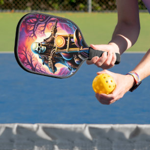 Reiten durch die Verflechtungszweige Pickleball Schläger