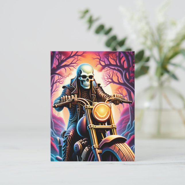 Reiten durch die Verflechtungszweige Postkarte (Stehend Vorderseite)