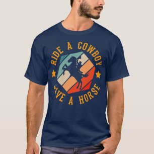 Reiten eines Cowboy Retten eines Pferdes T-Shirt