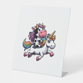 Reiten Einhorn Jungen Mädchen Männer Frauen Kinder Sockelschild