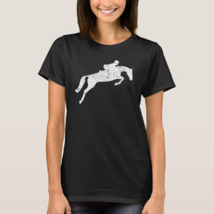 Reiten Englisch Reitsport Hunter Jumper Grun T-Shirt