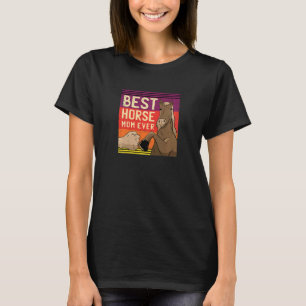 Reiten für Frauen Beste Pferdemutter Reitsport T-Shirt