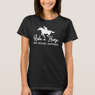 Reiten für schnelles Glück Funny Horse Bac T-Shirt