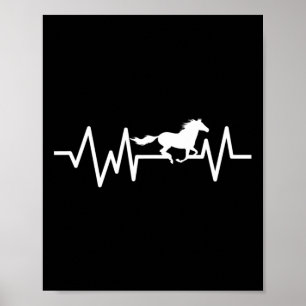 Reiten Heartbeat Reitsport Rodeo Poster