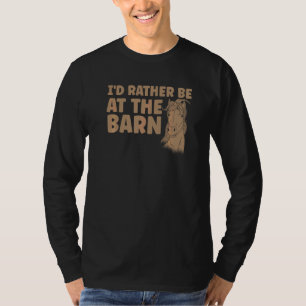 Reiten Ich wäre lieber auf dem Pferdestall Pferde T-Shirt