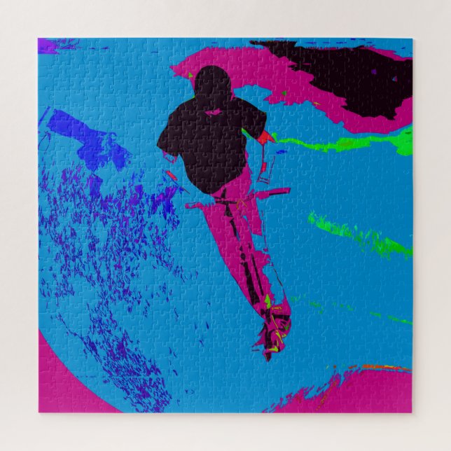 Reiten im Galaxy - Scooter Rider Jigsaw Puzzle (Vertikal)