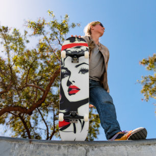 Reiten im künstlerischen Leben: Niedlicher Pop Skateboard