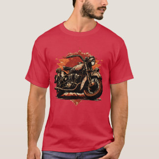 Reiten im Stil der Vintage-Motorrad-Abenteuer Mädc T-Shirt