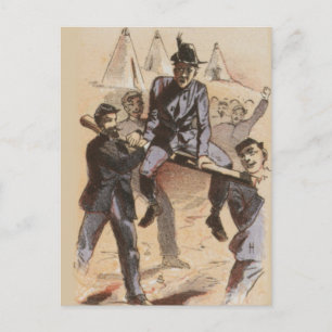 Reiten im Zivilen Eisenbahnkrieg Postkarte