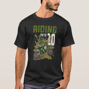 Reiten in 10 Boys Rider Motocross Geburtstag Premi T-Shirt
