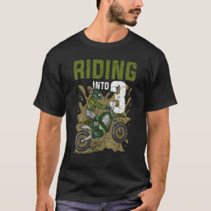 Reiten in 3 Geburtstage Reiten Motocross Geburtsta T-Shirt