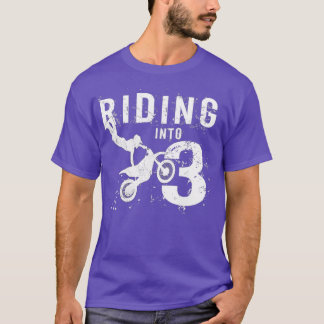 Reiten in 3 Jahre alt 3. Geburtstag Boy Dirt T-Shirt