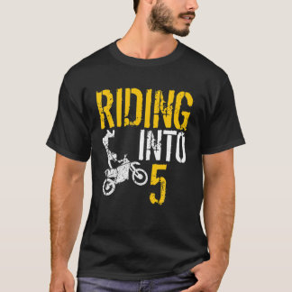 Reiten in 6 Jahre alt 5. Geburtstag Boy Dirt T-Shirt