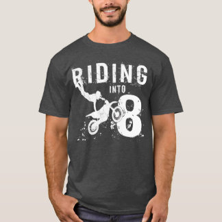 Reiten in 8 Jahre alt 8. Geburtstag Boy Dirt T-Shirt