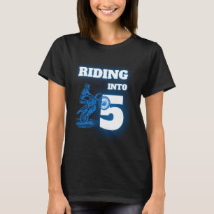 Reiten in den 5. Geburtstag mit dem Dirt Bike T-Shirt