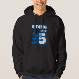 Reiten in den 5-jährigen 5. Dirt-Bike-Geburtstag e Hoodie