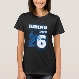 Reiten in den 6. Geburtstag mit Dirt Bike T-Shirt