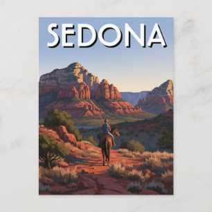 Reiten in Sedona Arizona Reise Postkarte