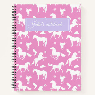 Reiten Individuelle Name Reittier Geschenk Rosa Notizbuch