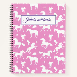 Reiten Individuelle Name Reittier Geschenk Rosa Notizbuch