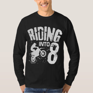Reiten ins 8 Funny Dirt Bike Achte Geburtstagsbike T-Shirt