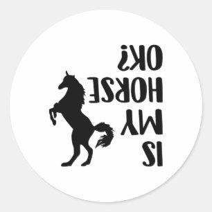 Reiten ist mein Pferd Ok Reittier Arabian Dressur Runder Aufkleber