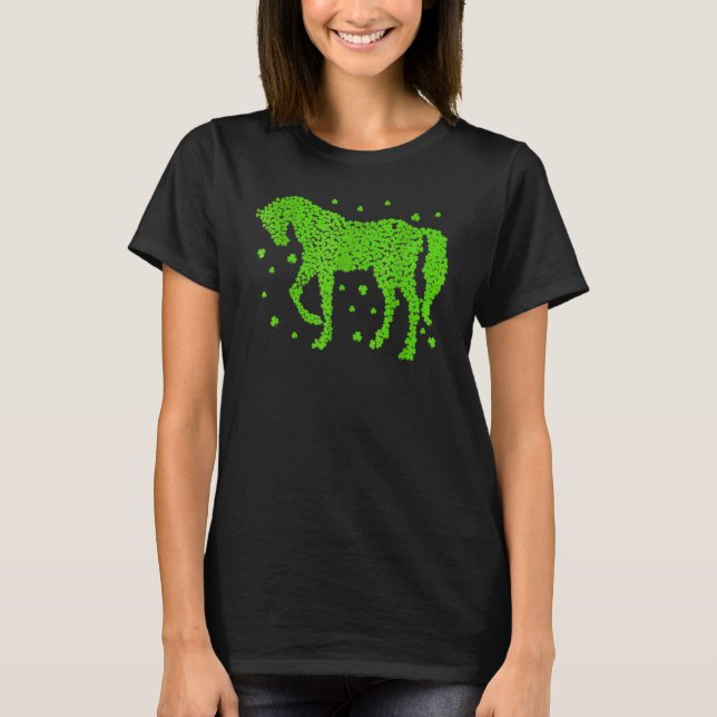 Reiten Kleeblatt Reiten Reitsport Patrick T-Shirt (Vorderseite)