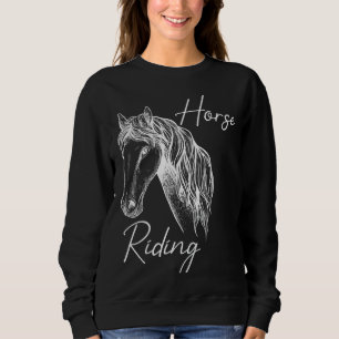 Reiten löst die meisten Probleme Reitpferde Sweatshirt