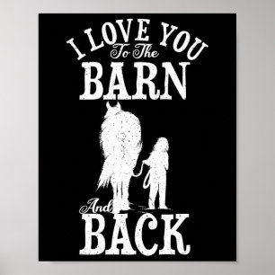 Reiten Lover Bauer I Liebe Sie zum Stall A Poster