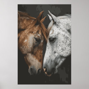 Reiten Lover Die besten Freunde Kunst Poster