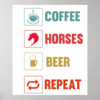 Reiten Lustig Pferdeliebhaber Pferdemutter Equestr Poster