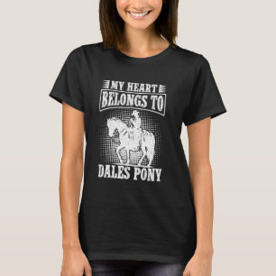 Reiten Mein Herz Dales Pony Pferd Reiter T-Shirt