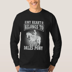 Reiten Mein Herz Dales Pony Pferd Reiter T-Shirt