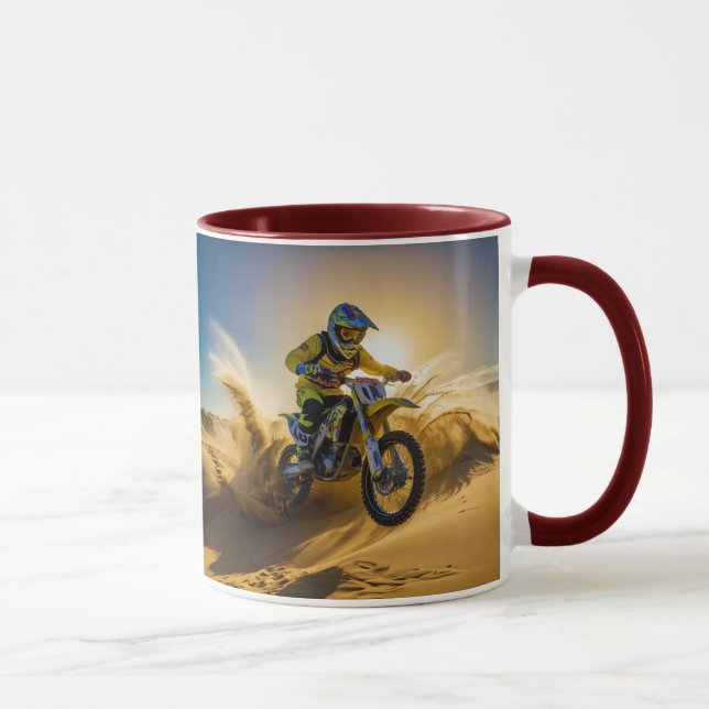 Reiten mit dem Motocross in den Dünen Tasse (Rechts)