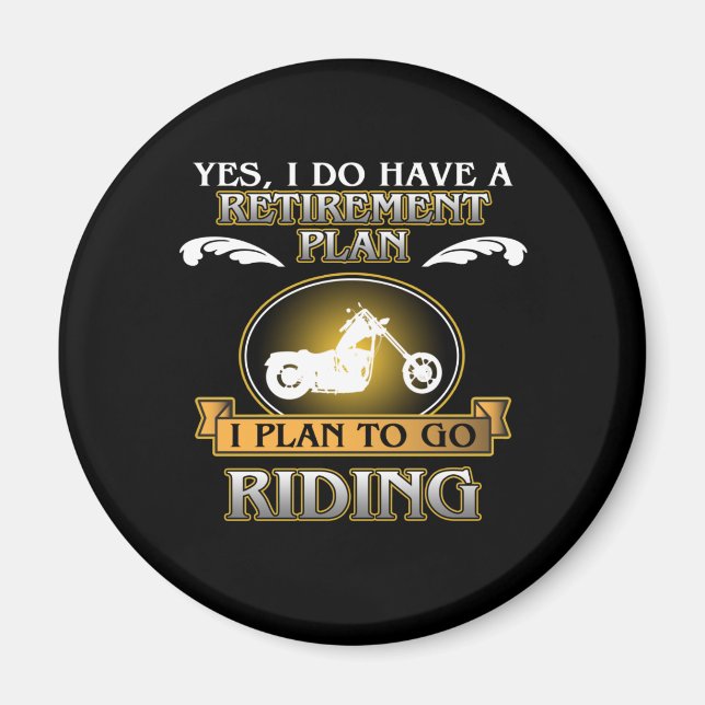 Reiten mit dem Motorrad-Rad Reitplan Lover Magnet (Vorne)