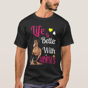 Reiten mit Pferden Reiten T-Shirt