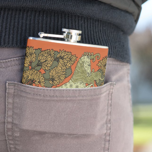 Reiten Mittelalterliche Kunst Kunsthandwerk Jugend Flachmann (Beispiel)