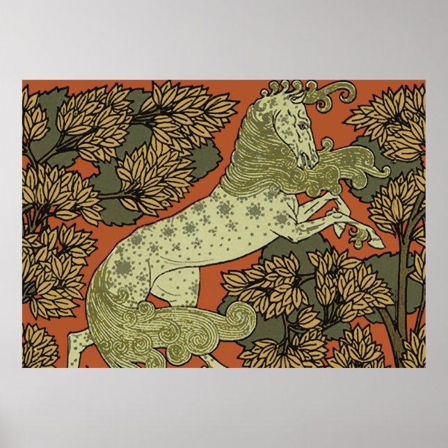 Reiten Mittelalterliche Kunst Kunsthandwerk Jugend Poster (Vorne)