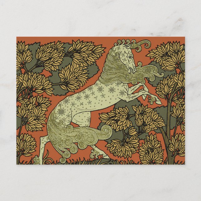 Reiten Mittelalterliche Kunst Kunsthandwerk Jugend Postkarte (Vorderseite)