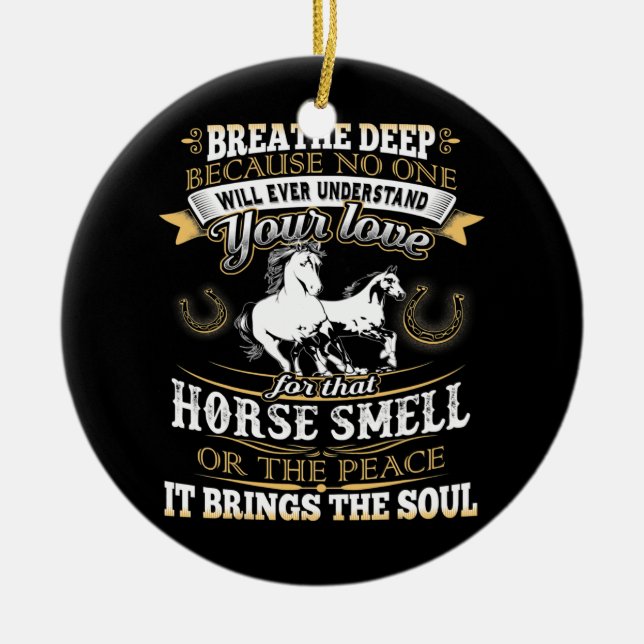 Reiten nach Geruch Reiten Lover Gefallen an der Lu Keramik Ornament (Vorne)