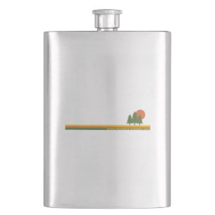 Reiten Nationalpark Pine Trees Flachmann