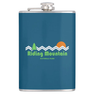 Reiten Nationalpark Retro Flachmann