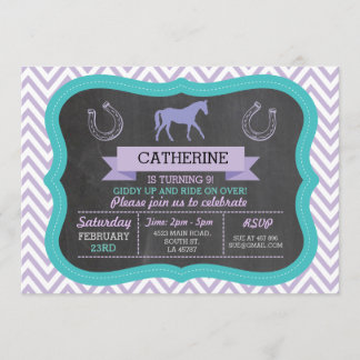 Reiten Party Einladung Pony