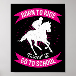 Reiten - Pferde Reiten Girl Rider Poster