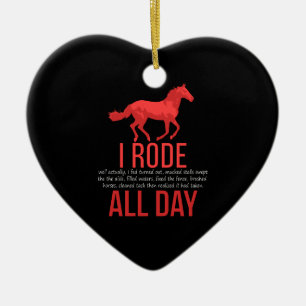Reiten - Pferdereiten Keramik Ornament