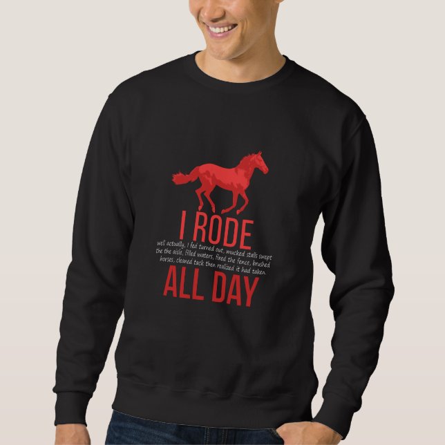 Reiten - Pferdereiten Sweatshirt (Vorderseite)