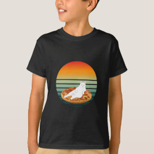 Reiten Pizza Retro T-Shirt