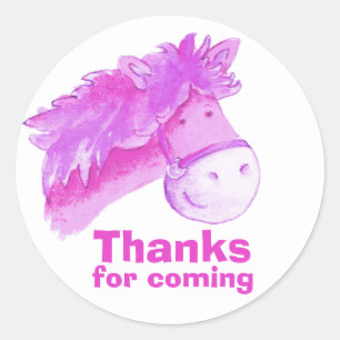 Reiten / Pony Reiten danke Party Aufkleber