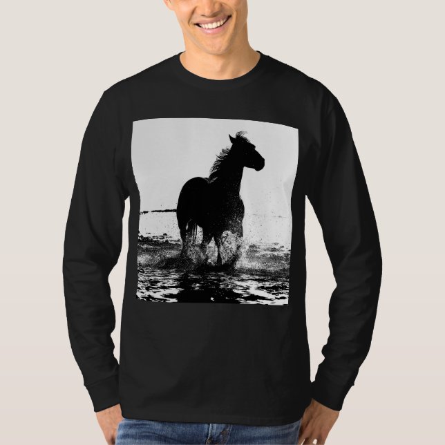 Reiten Pop Kunst, Dichtung und Musik T-Shirt (Vorderseite)